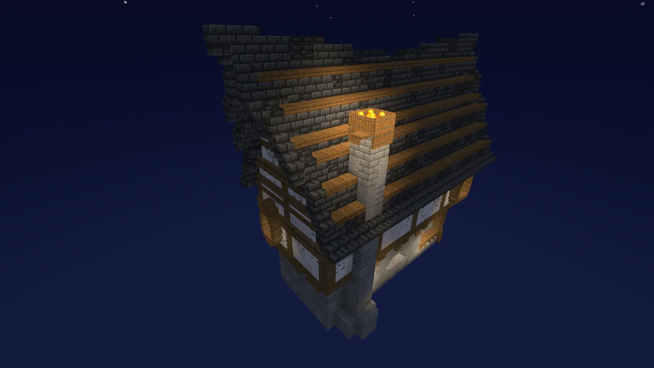 Small Medieval House with Interior