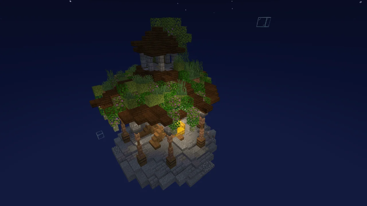 Rustic Gazebo with Tree