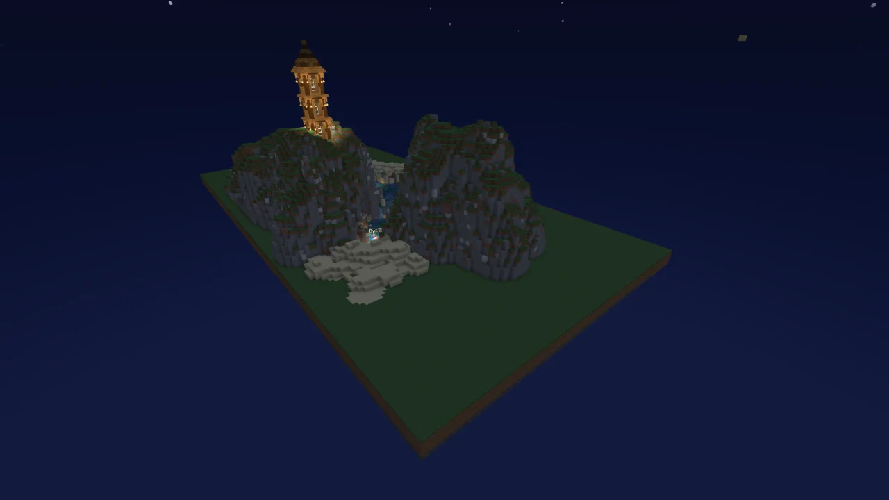 Spruce Tower on a Mountain Top