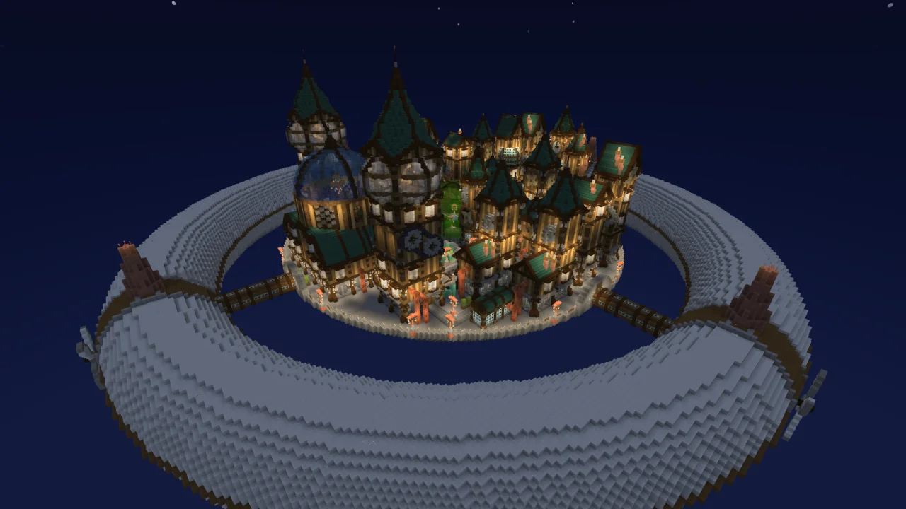 Steampunk Flying City