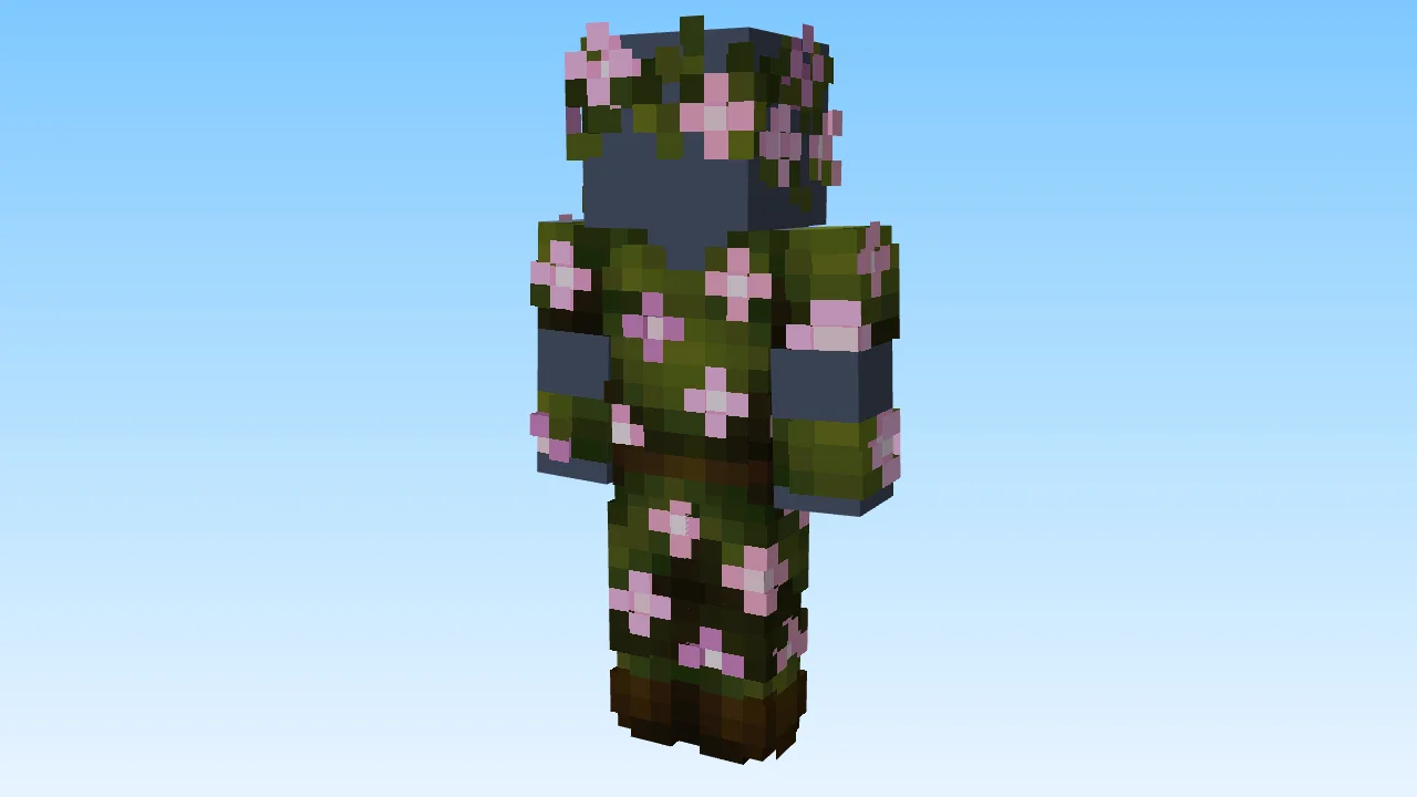 Blossoming Cherry Flower Druid Costume