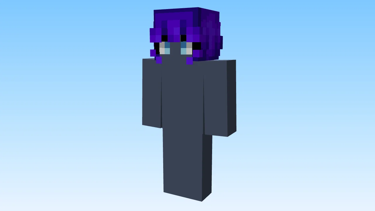 Hair ~ Deep Void Purple Ponytail