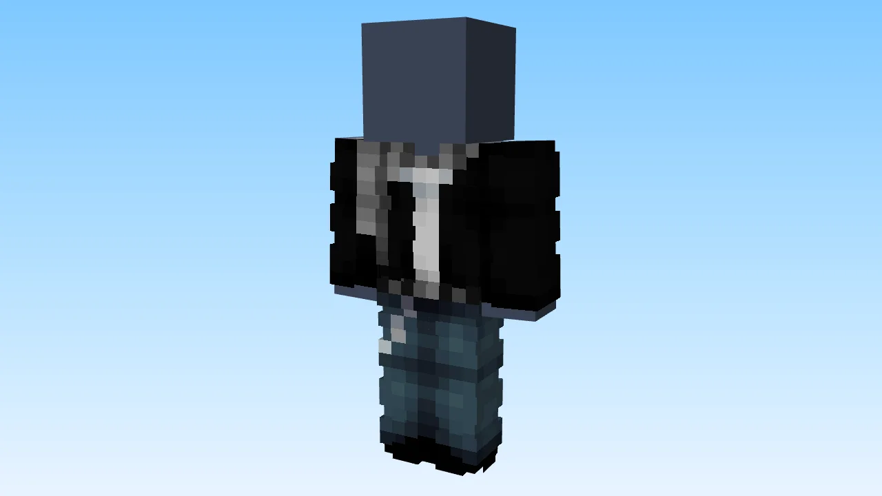 Black Open Jacket w/ Large Scarf