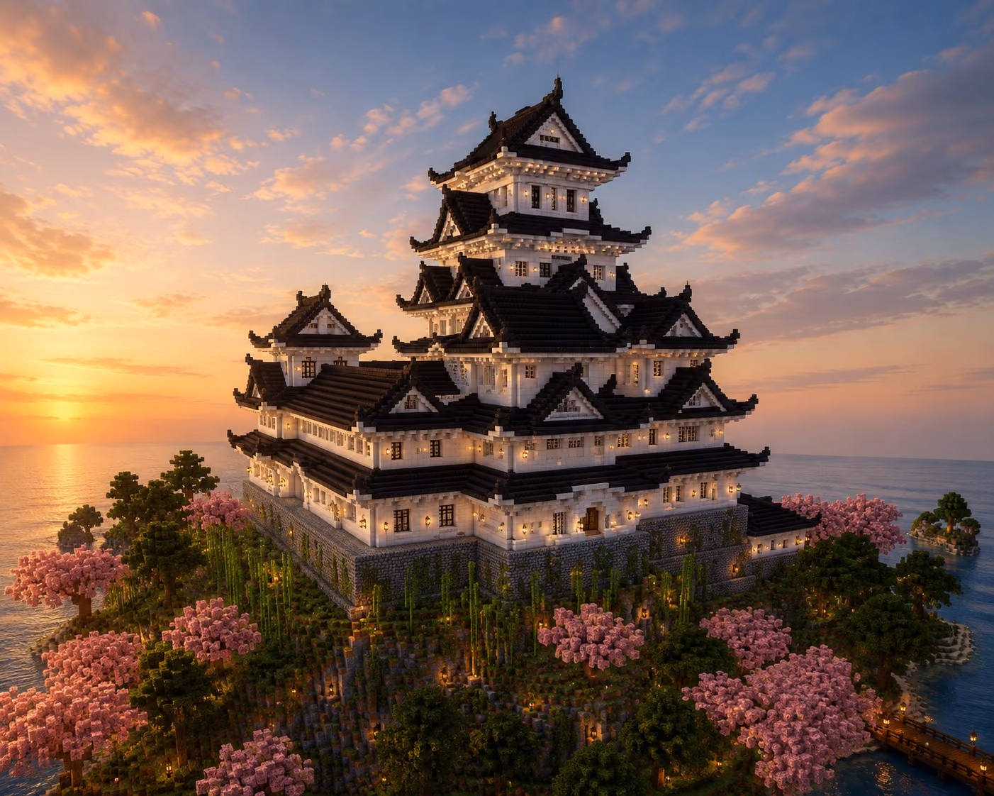 Japanese Island Castle