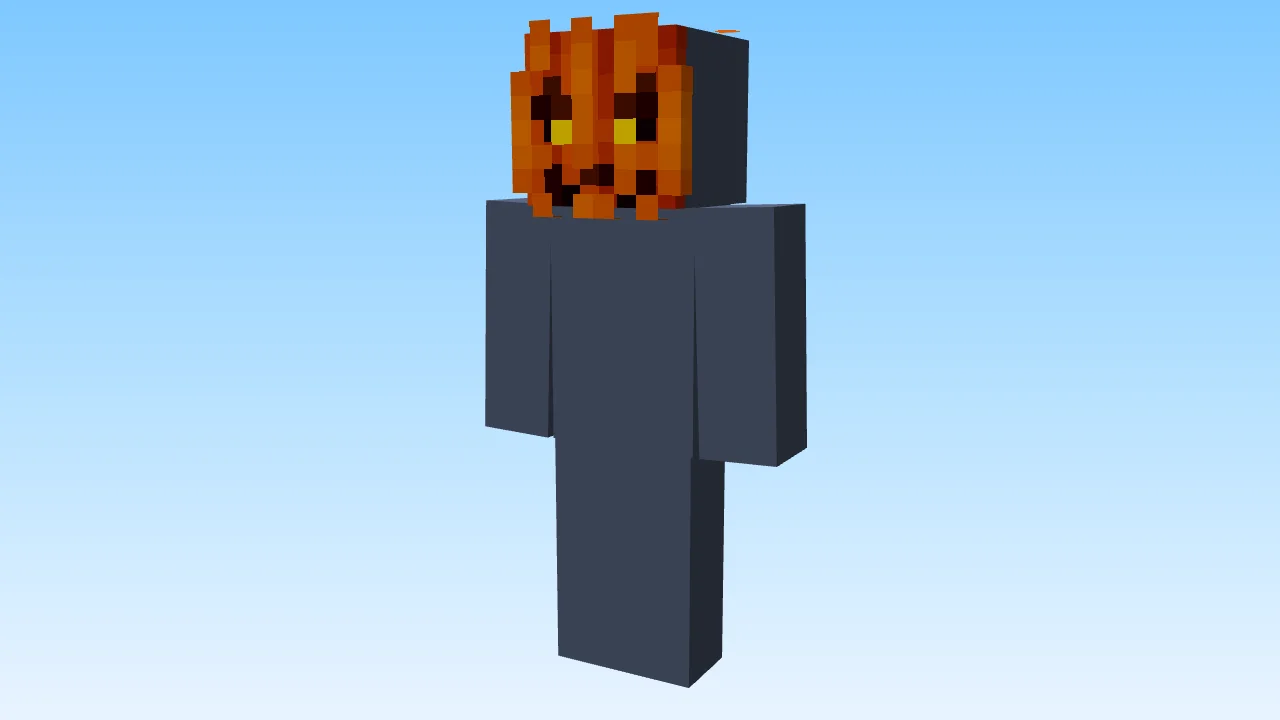 Hat Base ~ Scary Pumpkin Mask