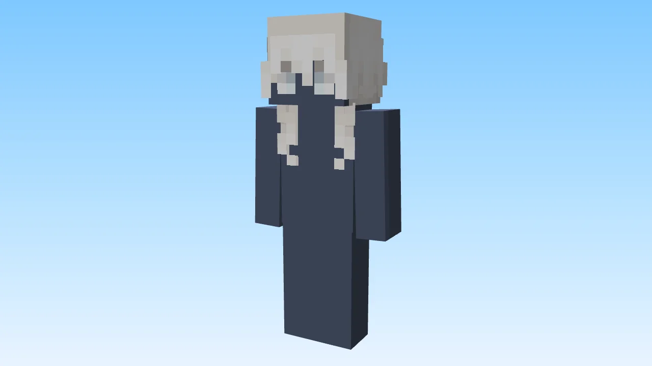 Male Hair ~ Long Light Blondish White v2