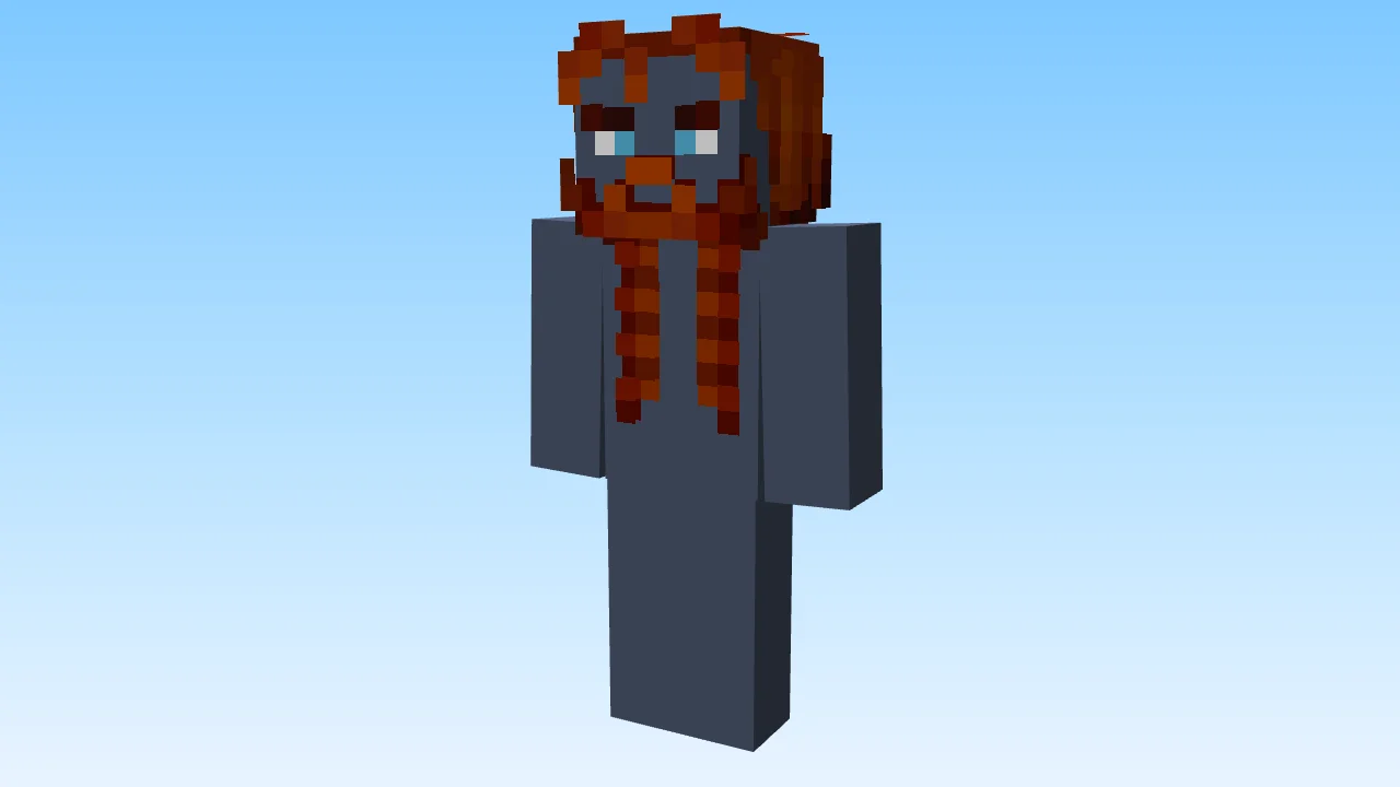 Hair ~ Ginger Facial Beard w/ Braids