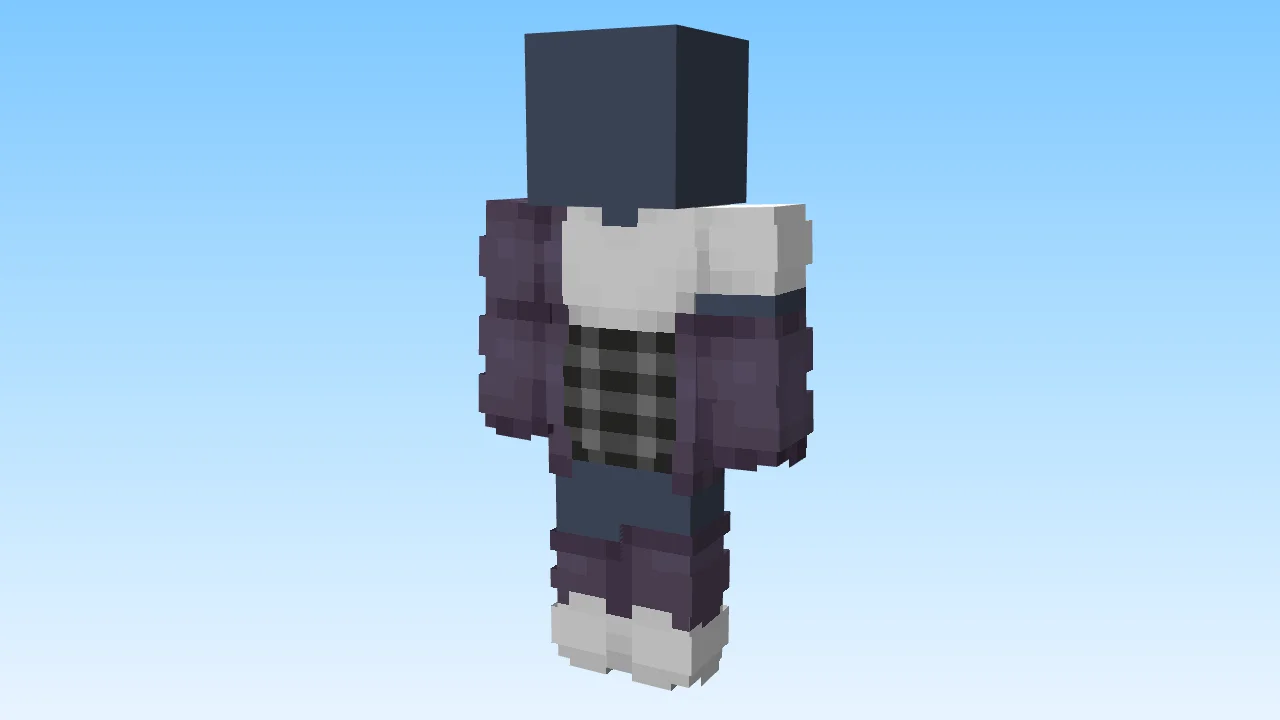 Gray Purple Leaning Coat w/ Crop