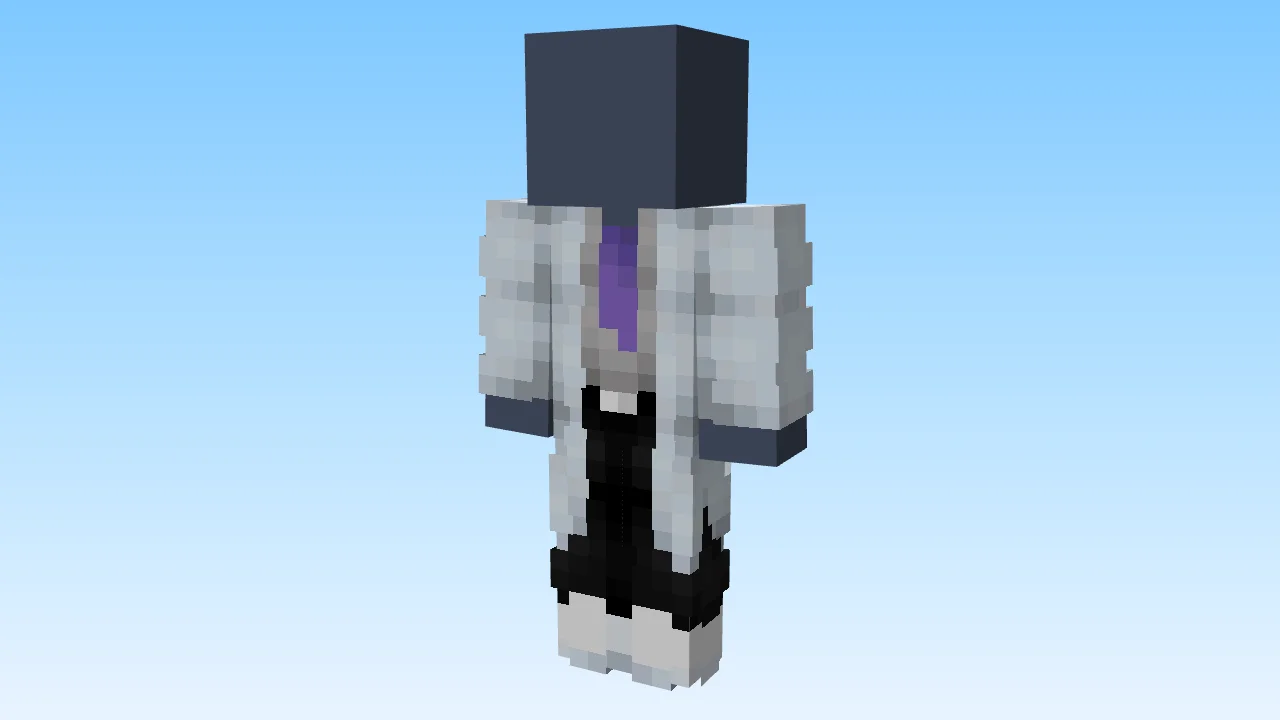 Tinted Lab Coat w/ Tie & Jeans