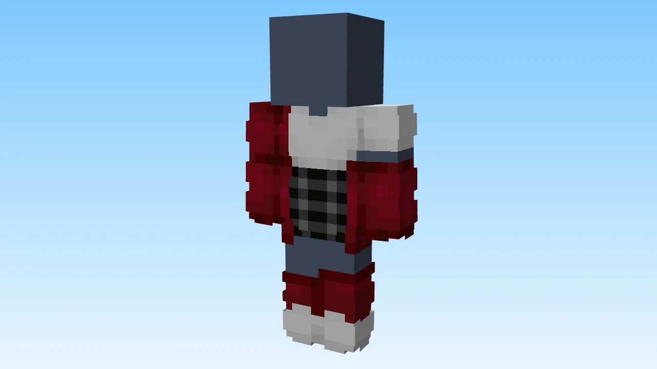 Dark Deep Red Leaning Coat w/ Crop