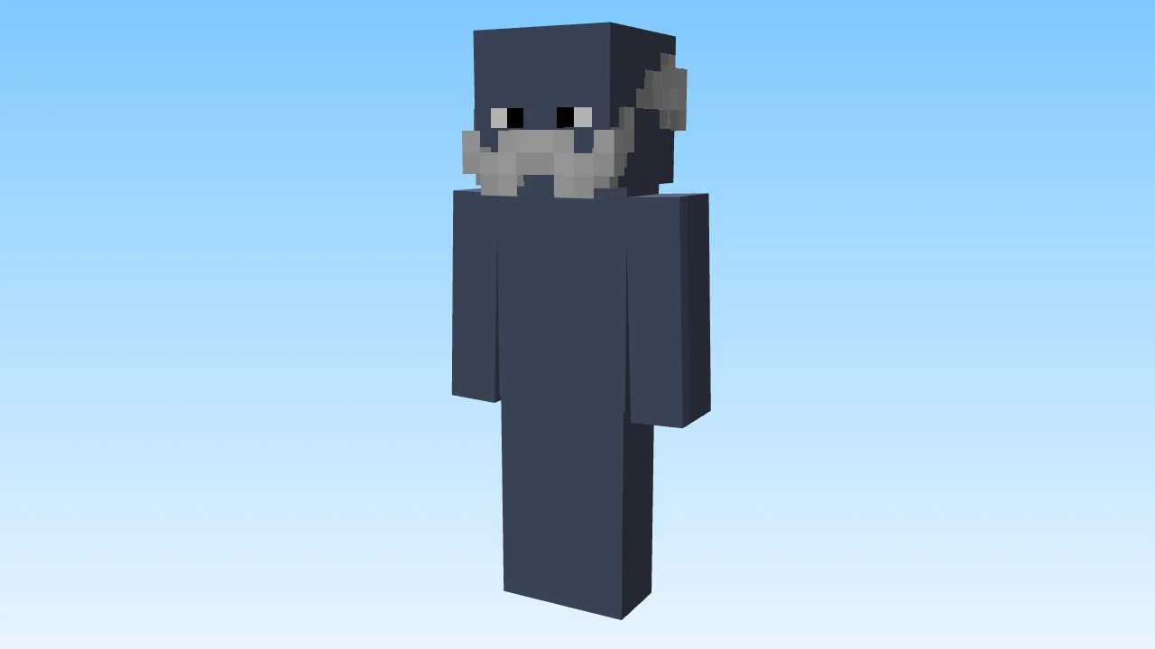 Gray & Reduced w/ Thick Mustache