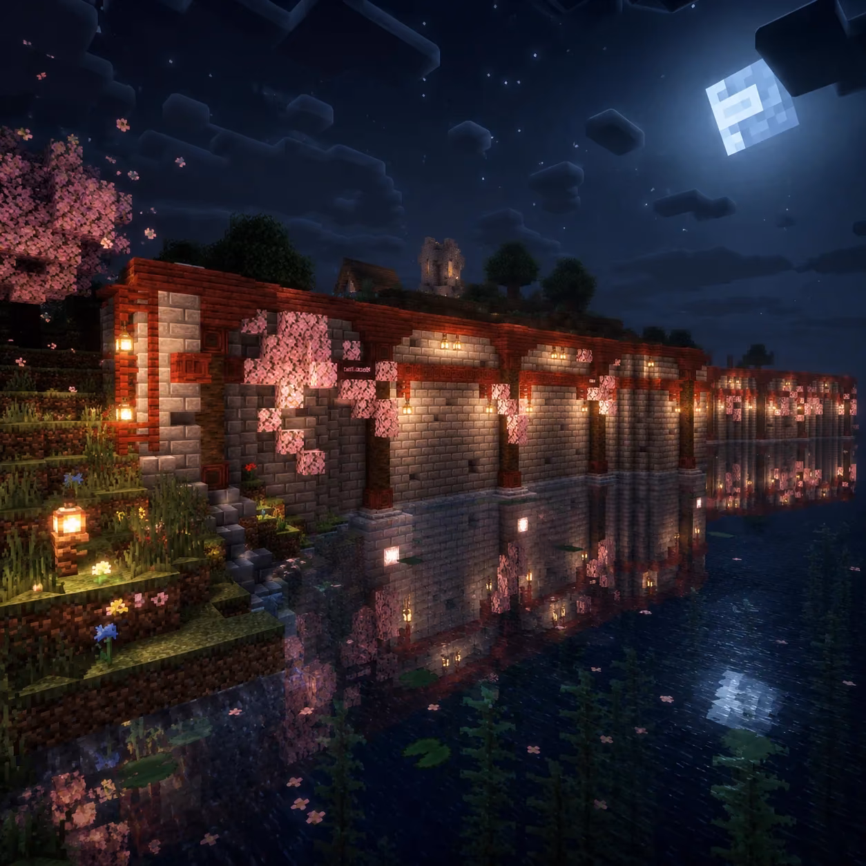 Japanese Sakura Wall