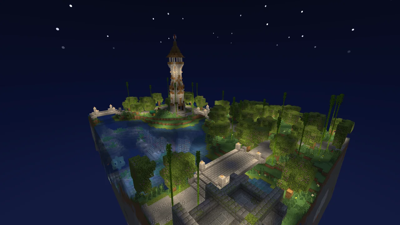 River Base with Medieval Tower