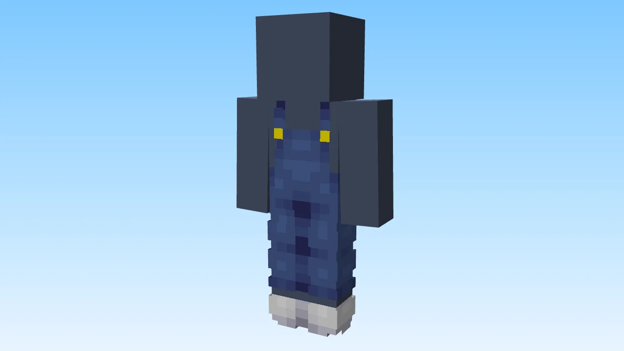 High Blue Overalls2 w/ Buttons