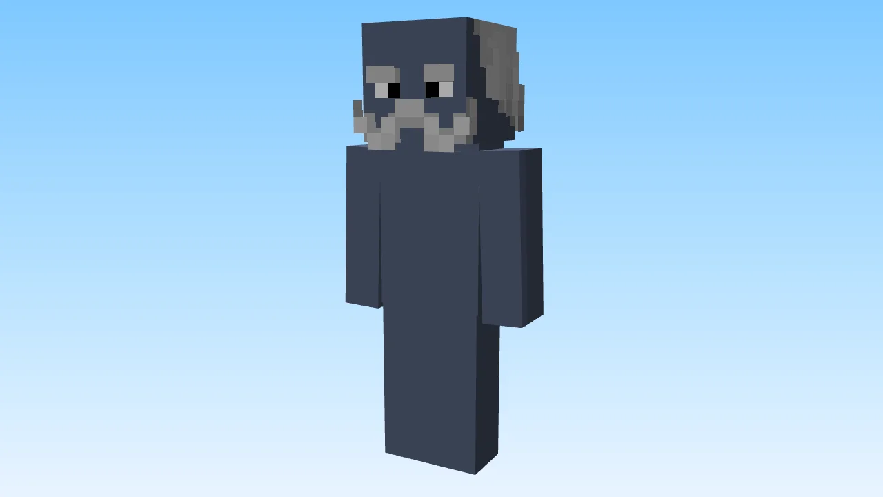 Gray & Receding w/ Mustache